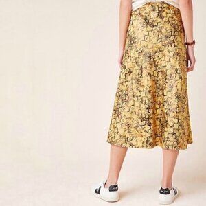 HTF NWT ANTHROPOLOGIE Harmony Metallic Midi Skirt